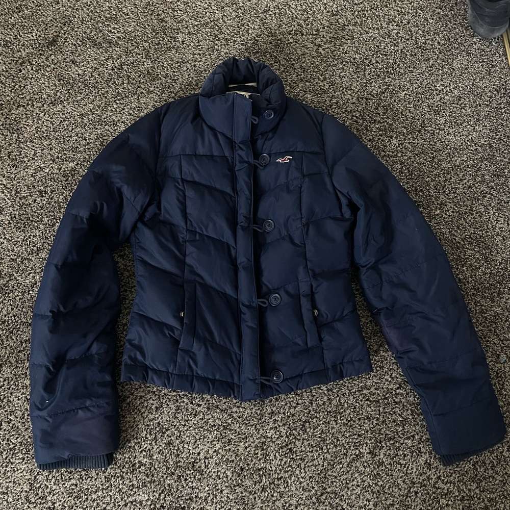 Hollister puffer jacket.